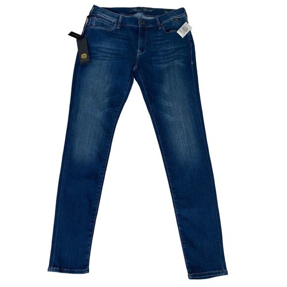 Mavi Gold Women's Alexa Mid Rise Skinny Jeans In Gold Deep Tencel 27 NWT - Picture 2 of 6